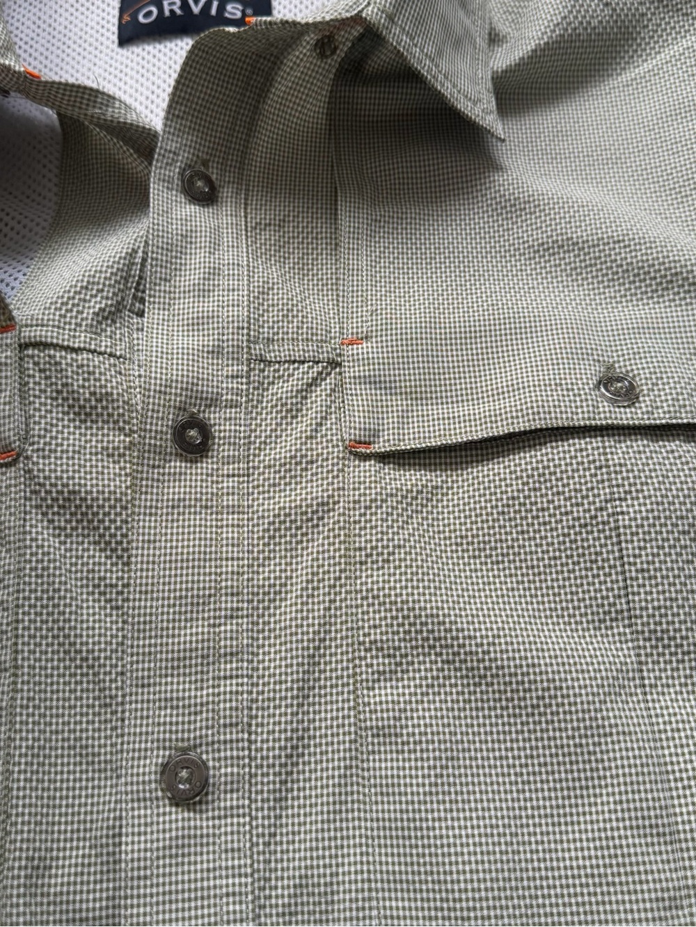 Orvis Open Air Caster Long- Sleeve Button Down Shirt, UPF 40 Size Large - Picture 3 of 11